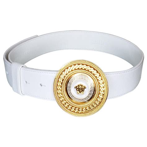 white and gold versace belt|most expensive versace belt.